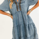Everly Mini Dress | Denim