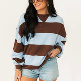 Classic Stripe Crew Wide | Periwinkle Combo