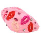 Lots Of Lips Headband | Pink