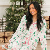 Charlotte Satin Pants Set | Home For Christmas