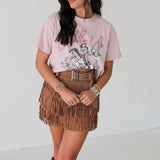 Saddle Up Cropped Graphic Tee