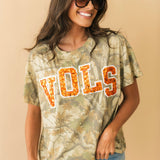 Licensed Tennessee Camo Tee | Queen Of Sparkles