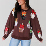 Brown Candy Apple Sweatshirt