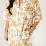 Wildflower Denim Mini Dress