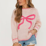 Bow Sweater | Pink