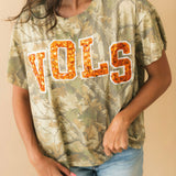 Licensed Tennessee Camo Tee | Queen Of Sparkles