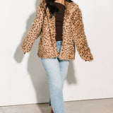 Spotted Faux Fur Jacket