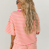 Sunny Stripe Tee | Pink Lemonade