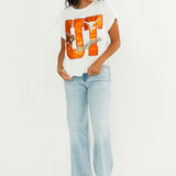 Licensed Texas Metallic Word With Icons Tee | Queen Of Sparkles