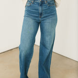 Far Out High Rise Wide Leg Jeans | New Indigo
