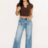 Layered Up Baby Tee | Chocolate