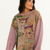 Dama Dama Hermosa Sweatshirt | Purple Boba