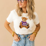 Teddy Bear Sweater Top | Purple