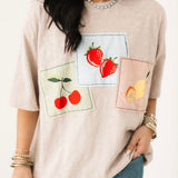 Fruit Gingham Patch Tee