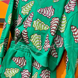 Green Little Debbie Trees V Neck Sweatshirt