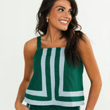 Emerald Pine Linen Tank