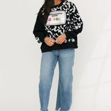 Black Composition Book Queen Sweatshirt | Queen Of Sparkles