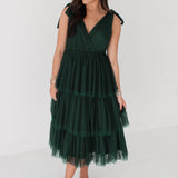 New Beginnings Midi Dress | Evergreen