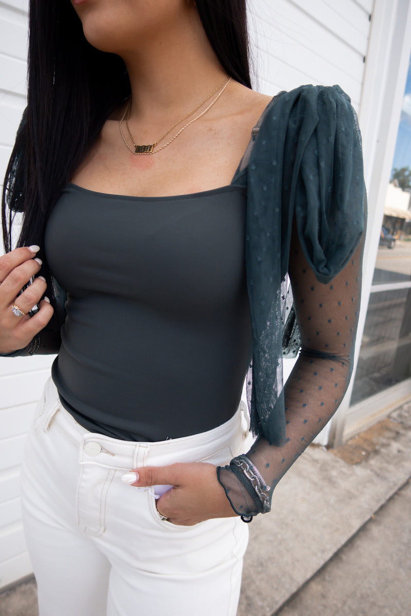 TONGUE TIED BODYSUIT | GREEN GABLES