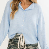 Piper Cardigan | Dusty Blue