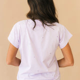 Lavender Jewel QOS Card Logo Tee | Queen Of Sparkles