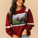 Licensed Texas A&M Mascot Image Sweatshirt | Queen Of Sparkles