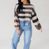 Crazy About You Stripe Sweater