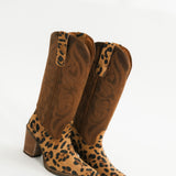 Hensley Leather Boot | Leopard