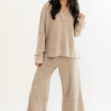 Haven Pullover Top | Light Mocha