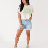 New York Cherubs Crop Boyfriend Tee