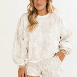 White Camo Lounge Shorts