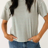 Cassandra Striped Tee | Oat