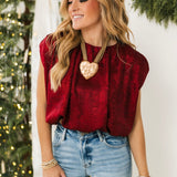 Scarlet Shimmer Top