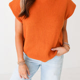 Serena Sweater Vest | Orange