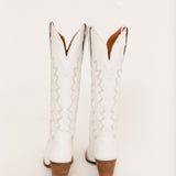 High Cotton Leather Boot | White