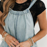 Look Into The Sun Denim Romper