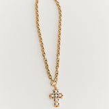 Mina Cross Pendant Necklace