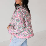 Happy Blooms Quilted Floral Jacket