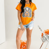 Licensed Tennessee Gingham Mascot Tee | Queen Of Sparkles