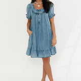 Sunday Blues Mini Dress