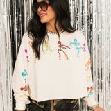 Dancing Skeletons Halloween Top