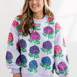 Lavender Hydrangea Sweatshirt | Queen Of Sparkles