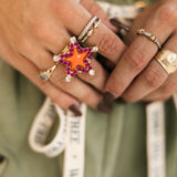 Sweet Star Ring | Enamel Red