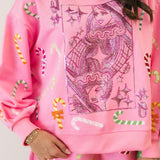 Pink Multi Candy Cane QOS Sparkle Short | Queen Of Sparkles