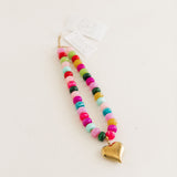 Colorful Beaded Heart Necklace