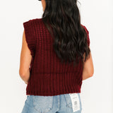 The Little Things Sweater Vest | Burgundy