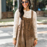 Untamed Chic Overalls | Brown Leopard