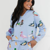 Powder Blue Duck Collar Sweatshirt | Queen Of Sparkles