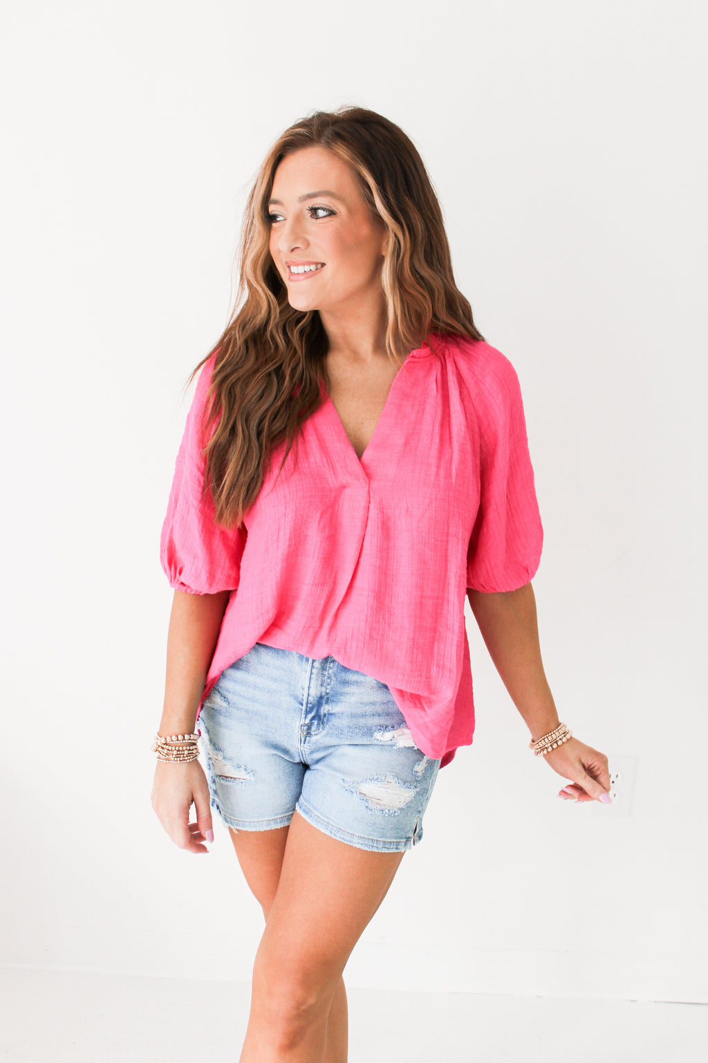 SIMPLY STATED TOP | FUCHSIA
