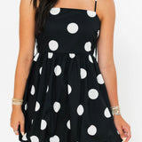 Polka Dot Bubble Mini Dress